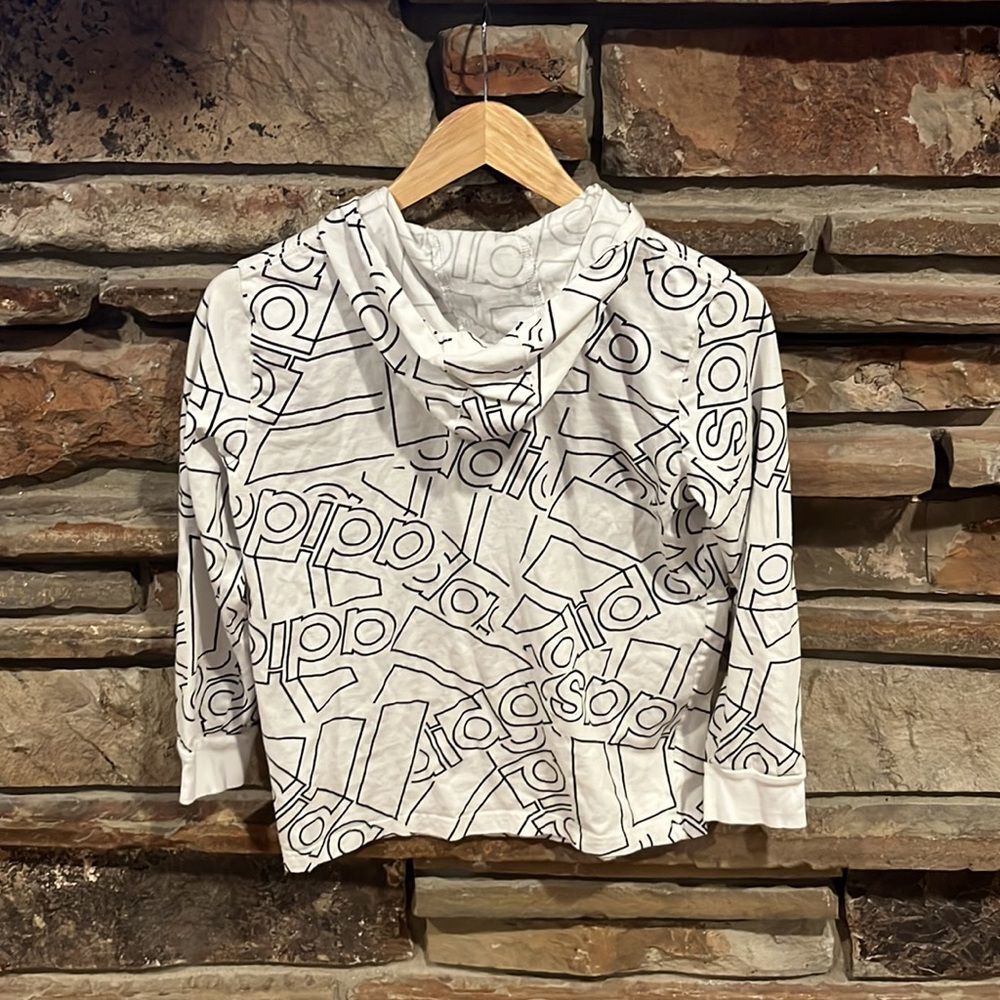 Adidas AOP Amplifier Hooded Long Sleeve Tee - Picture 4 of 5